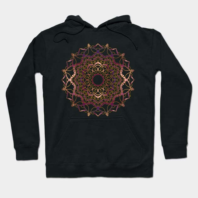 Mandala golden Hoodie by HagalArt